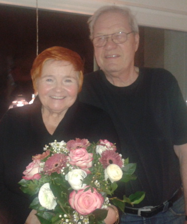 Helga Köhn mit Ehemann Peter auf ihrem 75. Geburtstag
